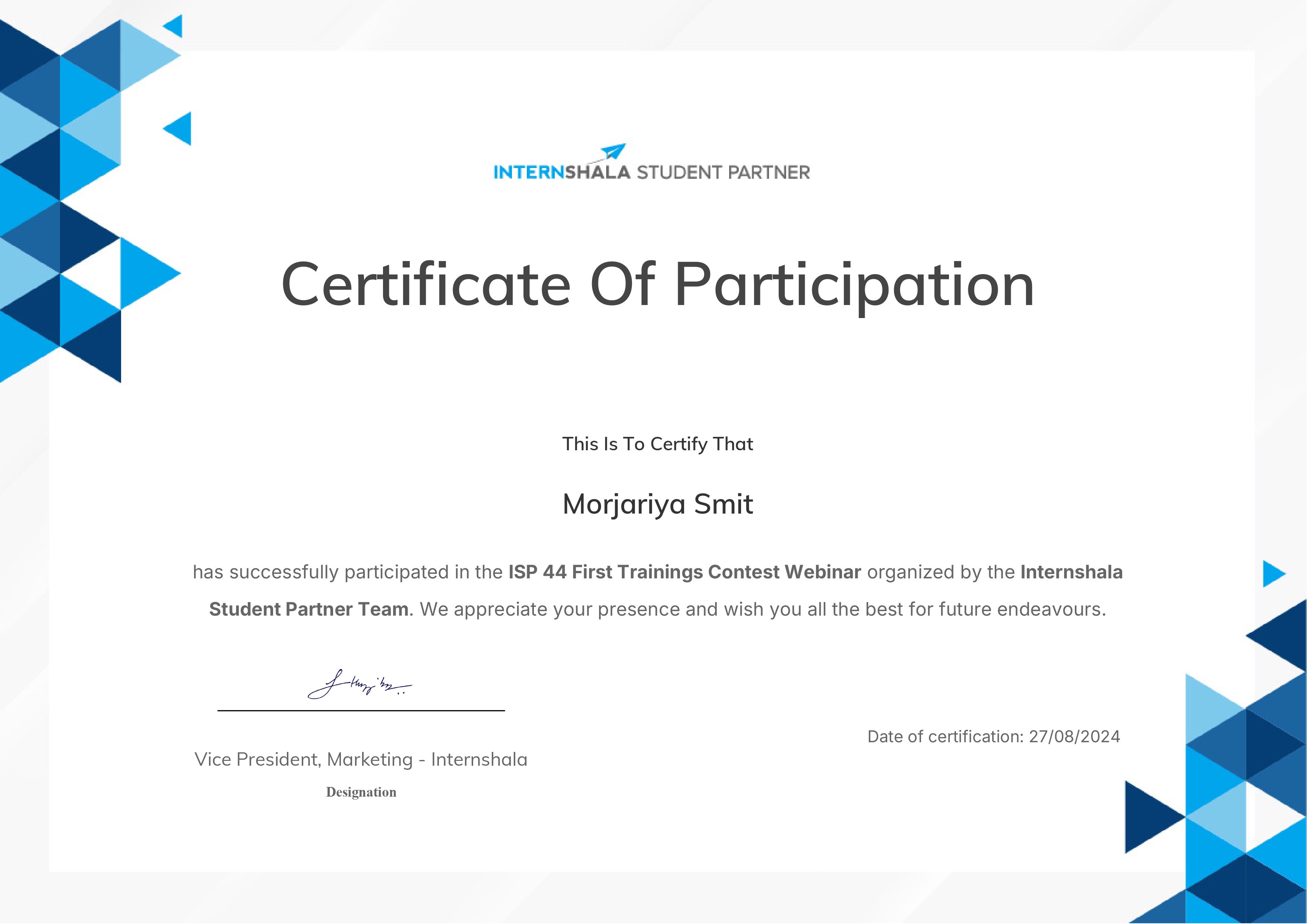 ISP_certificate